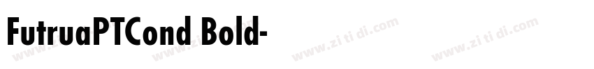 FutruaPTCond Bold字体转换